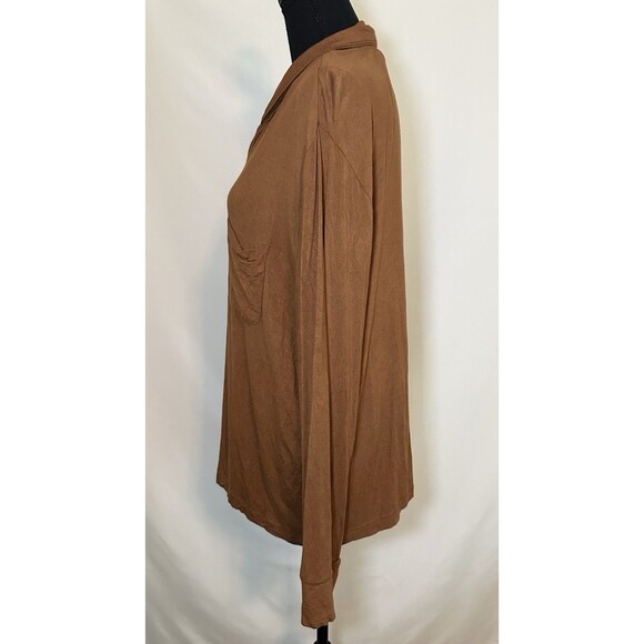 SKIMS Copper Soft Lounge Long Sleeve Pajama‎ Top Button Women's XL - Picture 2 of 12